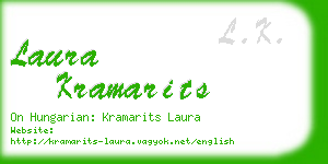 laura kramarits business card